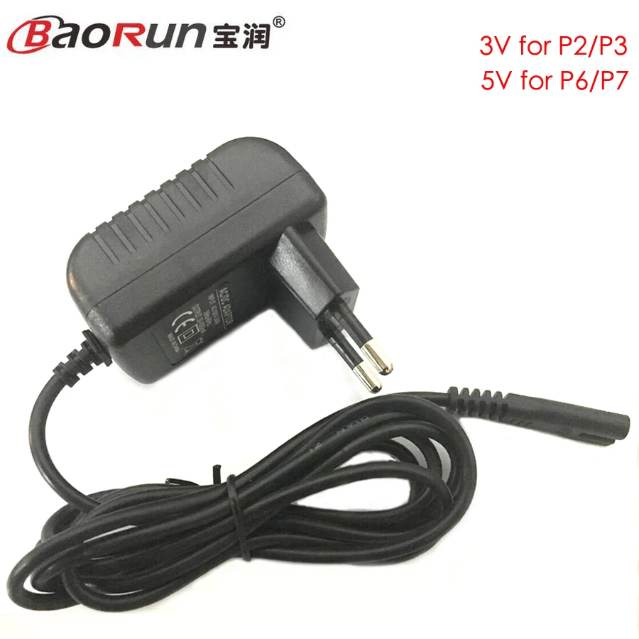 Original Charger Power Adapter for BAORUN P2/P3 P6/P7/P9 Professional Hair Trimmer Electric Hair Clipper Charger