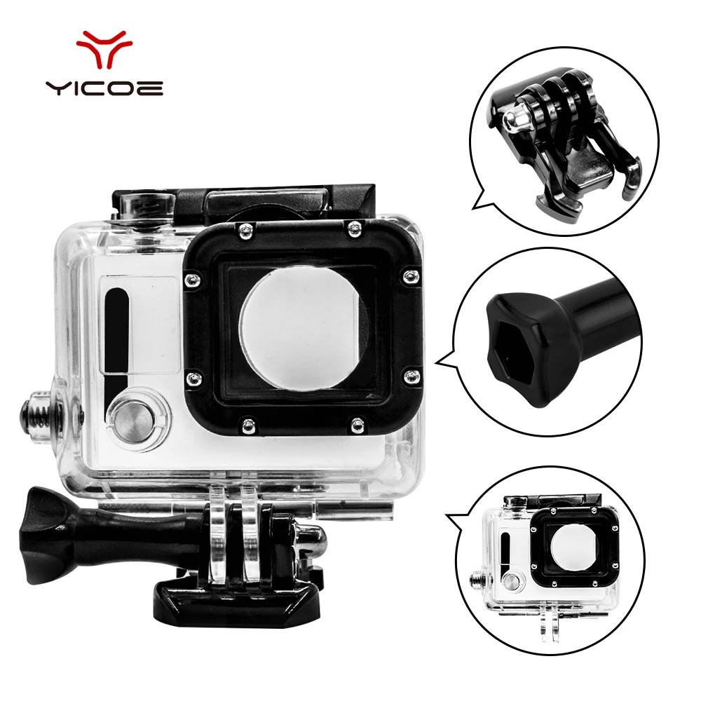 Для Gopro Hero 4/3 +/3 Аксессуары для спортивной экшн камеры 45 м подводный
