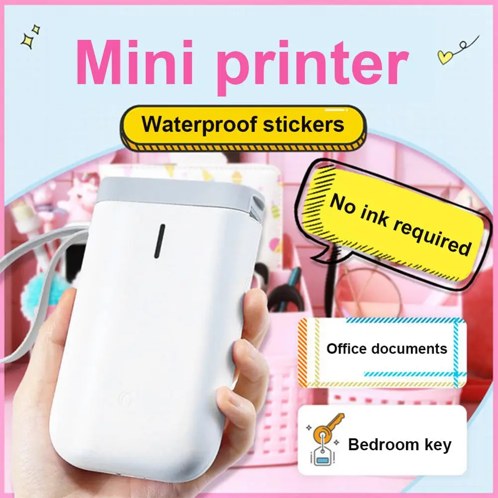 D11 Mini Wireless Label Printer Portable Pocket Labeller Thermal Label