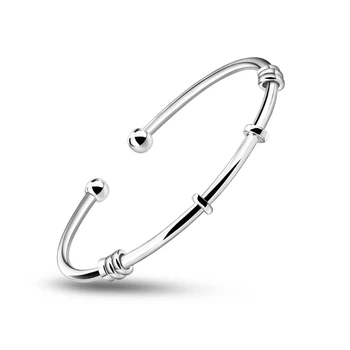 

Fashion and personality woman pure silver bracelet Solid 925 silver Bracelet Women Bridal Wedding Fine Jewelry Gift lady jewelry