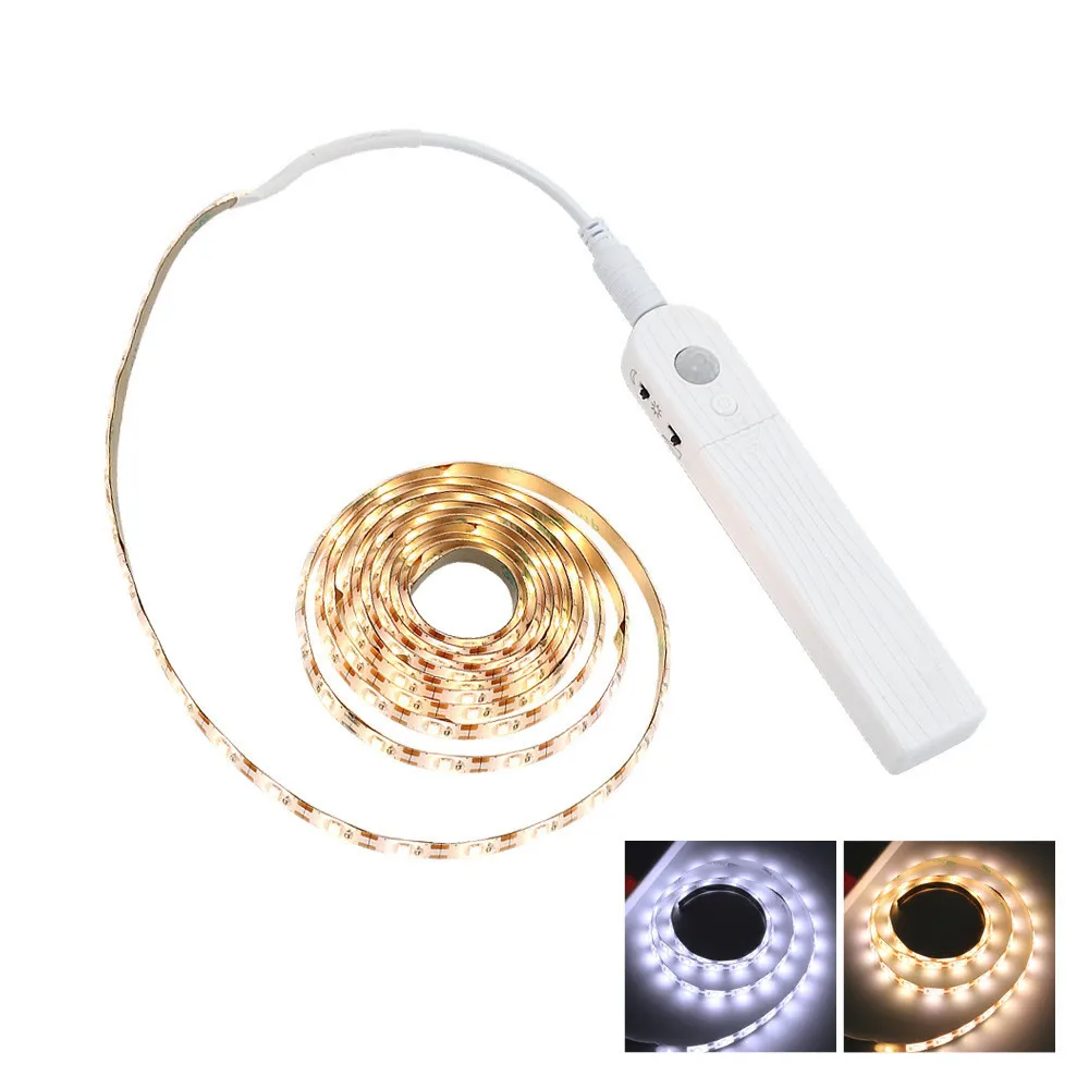 

PIR Wireless Motion sensor LED Night light Bed Cabinet Stairs Sensor light luminaria USB5V LED Strip night lamp For TV Backlight