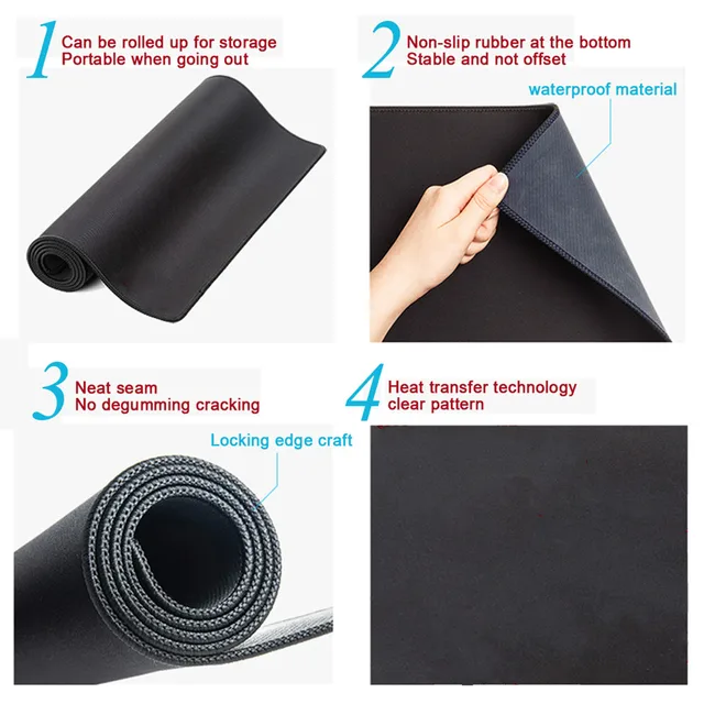 Game Mousepad RGB Personality Mathematician Digital LED Game Accessories Computer Keyboard Carpet Pad PC Notebook Gamer Desk Mat - Image 6