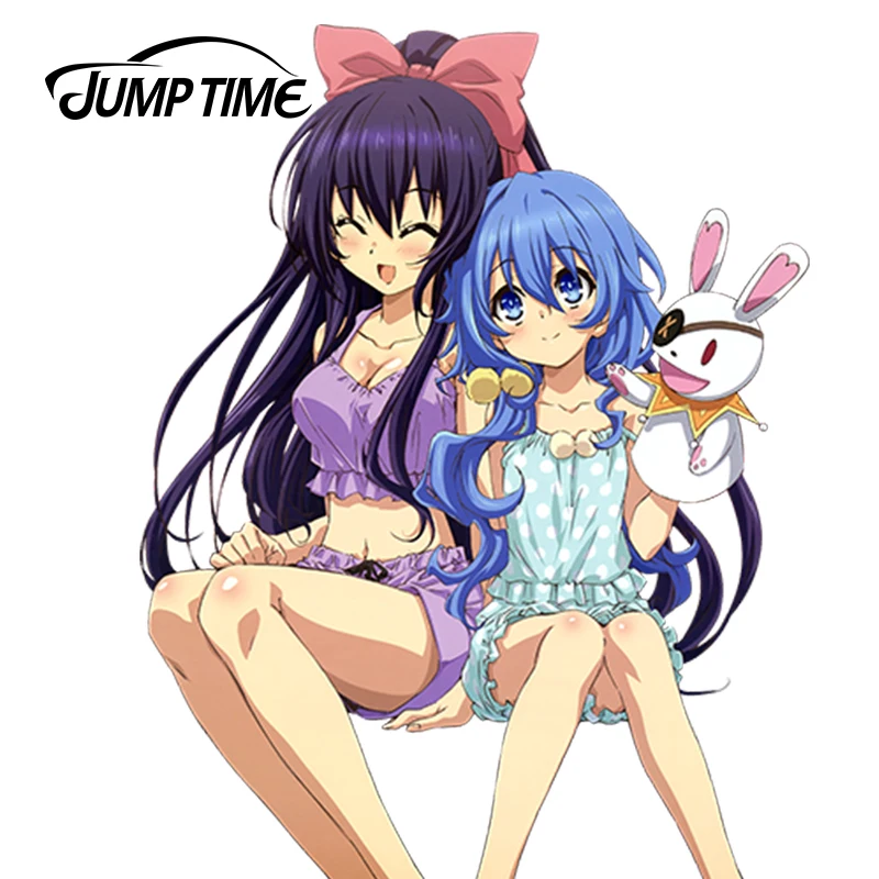 

JumpTime 13cm x 9.9cm Lovely Car Styling Date a Live Anime Yoshino Yatogami Tohka JDM Car Window Decal Car Sticker Accessorie