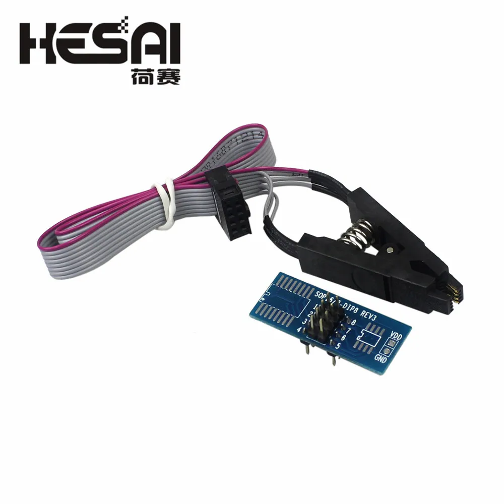 Тестовый зажим SOIC8 SOP8 для EEPROM 93CXX/25CXX/24CXX встроенное программирование на USB
