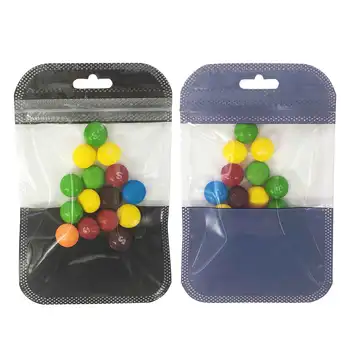 

Various Colors Clear PP Bags Stationery Ziplock Bags Flat Accessories Pouches Plastic Storage Bags With Butterfly Hole For Watch