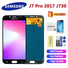 J730 ЖК-дисплей для samsung Galaxy J7 Pro J730 J730F ЖК-дисплей Дисплей кодирующий преобразователь сенсорного экрана в сборе J730F J730GM J730G ЖК-дисплей s 5,5 дюймов