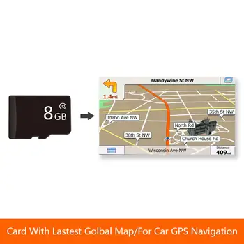 

8GB GPS Map Micro SD Card for Car DVD Player GPS Navigation With Latest Global Map Europe Russia Spain Middle East USA AU