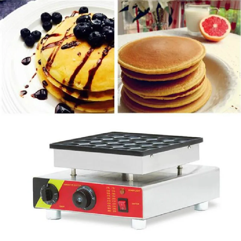 

25 holes waffle maker biscuit mini pancake Dutch Poffertjes baker machine 220v/110v