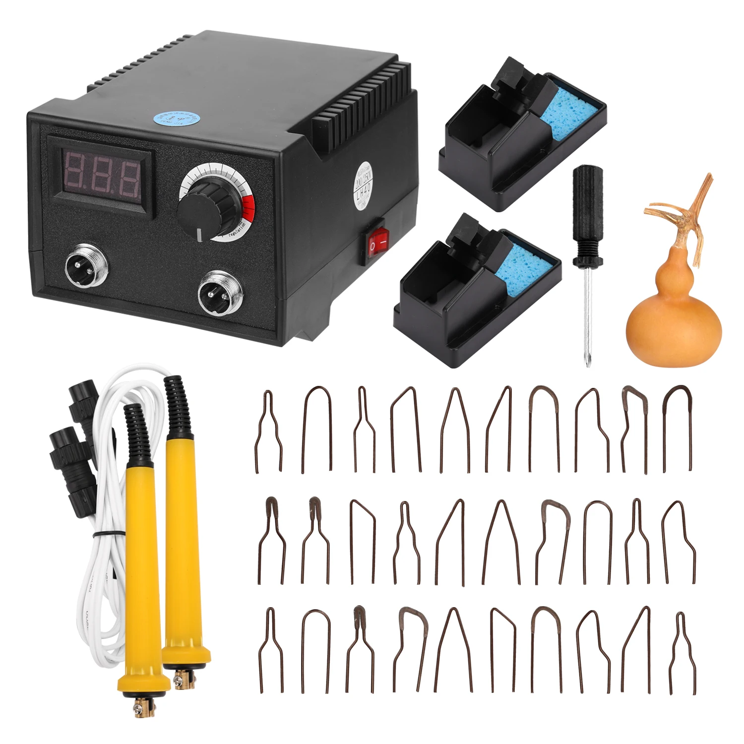 100 Вт многофункциональная электрическая Тыква с цифровым дисплеем деревянная