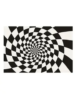 

3D Swirl Vision Carpet Optical Illusion Area Carpet Floor Mat Non-slip Door Mat Suitable for Living Room Bedroom Office