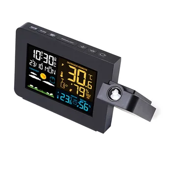 

Newly Multi-Function Projection Alarm Clock Weather Temperature Humidity Measurement Device