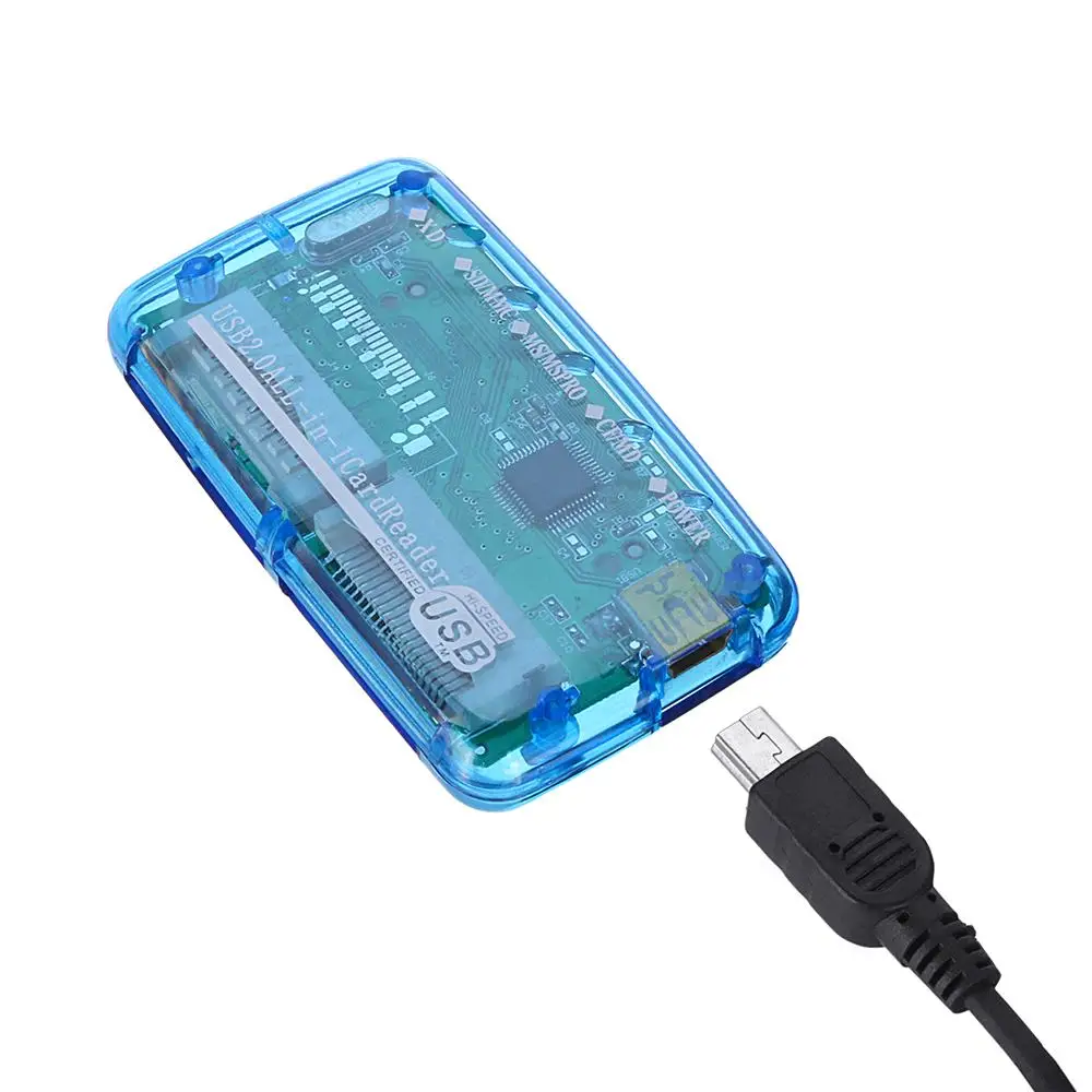 6-в-1 мини Multi Touch все в одном POS кард-ридер для Macbook Тип-C смарт-телефонов и планшетных Lapt Портативный USB 2,0 Порты и разъёмы SM XD, SD, MMC, MS CF MD