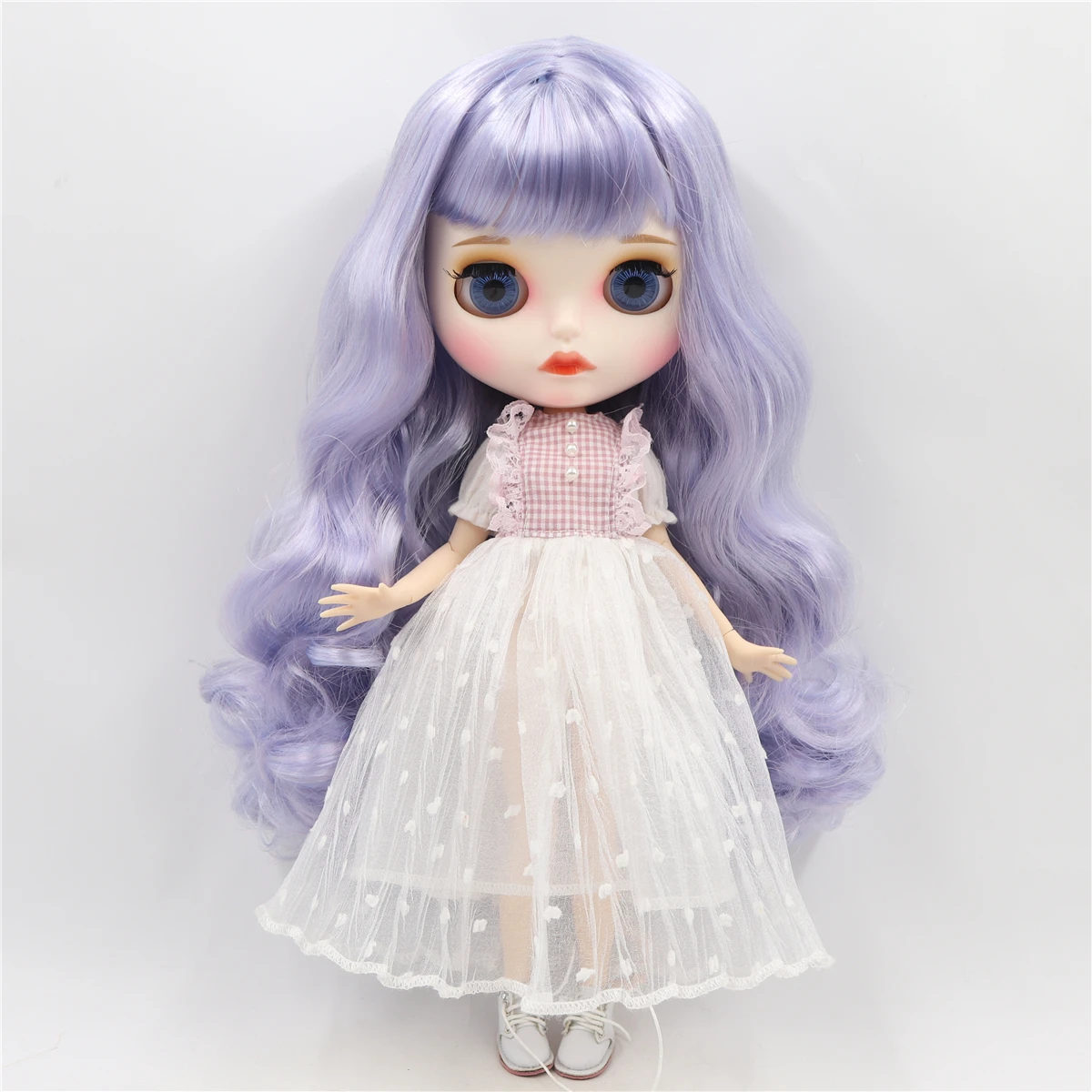 ICY factory шарнирная кукла blyth mix violet hair joint body matte face 30 см 1/6 toy