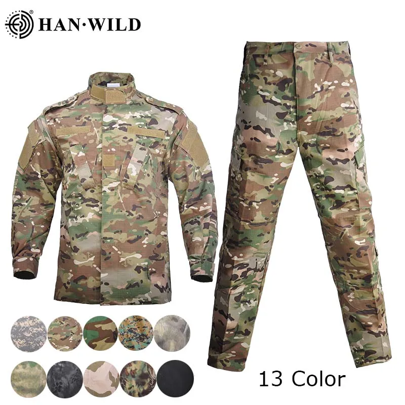 Homens uniforme militar airsoft camuflagem tático terno acampamento exército forças especiais combate jcckets calças militar soldado roupas