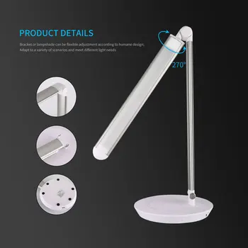 

Folding Design Dimmable LED Desk Table Lamp Touch Switch 7 Level Brightness Dimming Light Highly Sensitive Touch Dimmer