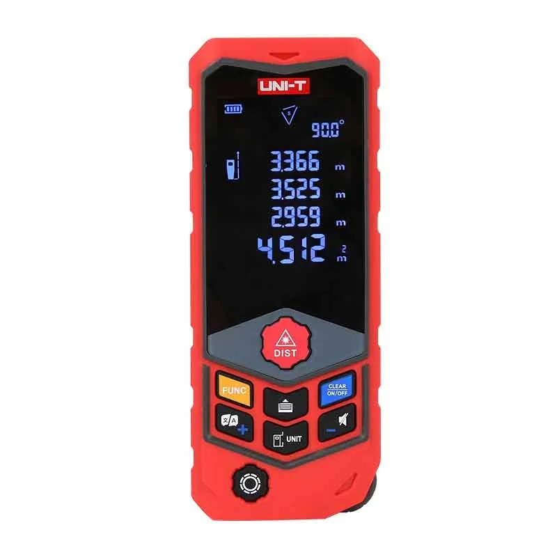 

UNI-T LM50D LM100D Laser Distance Meter Waterproof Digital Rangefinder 50M/100M Voice Broadcast Data Storage Measure Tape