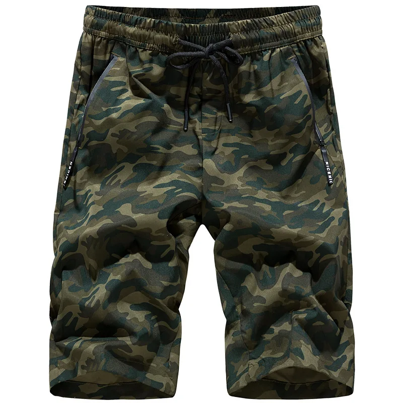 Высококачественные мужские камуфляжные повседневные шорты-бермуды с карманами, пляжные шорты для мужчин, одежда