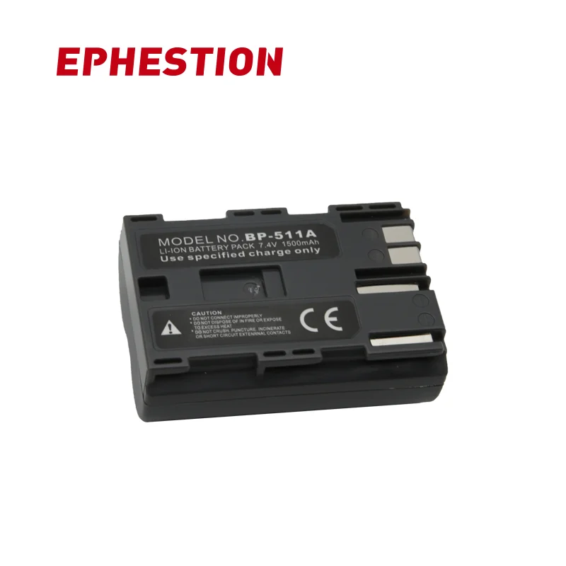EPHESTION BP-511A BP511 BP511A для Canon G6 G5 G3 G2 G1 EOS 300D 50D 40D 30D 20D 5D MV300i цифровая камера высокой