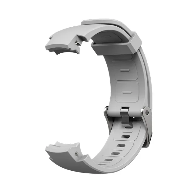 silicone gray SIKAI силиконовый кожаный ремешок для часов Amazfit Verge lite умные часы высококачественный кожаный ремешок сменный Браслет для Huami 3 - Цвет: silicone gray