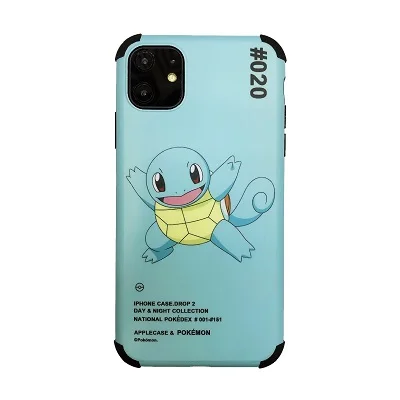 New Pikachu mobile phone case For iPhone 11 6 7 8Plus X XR XS MAX TPU painted four-corner all-inclusive anti-fall cover - Цвет: 1