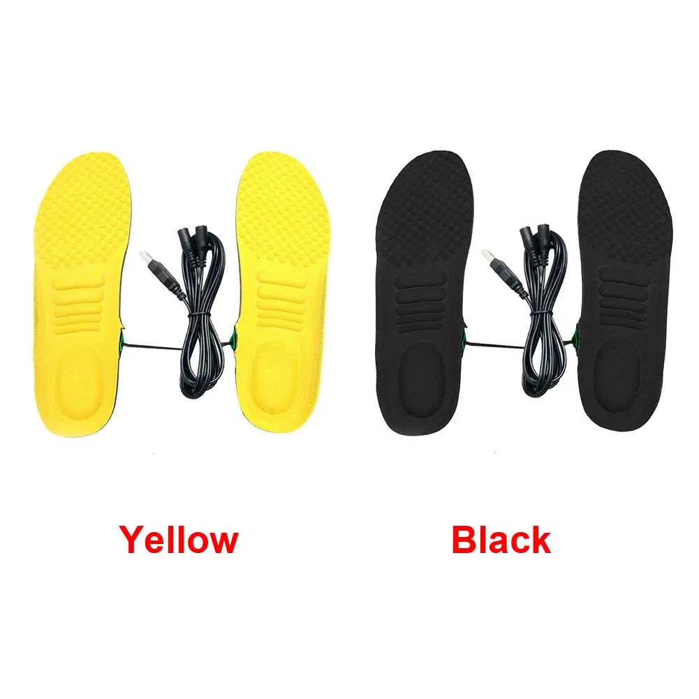 1 Pair Camping Electric Heated Insole Soft Ridding Unisex Foot Warmer USB Charging Comfortable Pad Outdoor Ski Thermal Winter