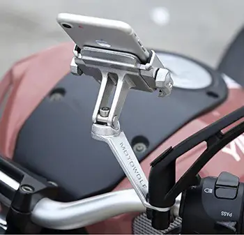

Motorcycle Bicycle Moto Bike Phone Navigation Holder Support handlebar Rearview Mirror Mount Clip Bracket for Mobile CellPhone