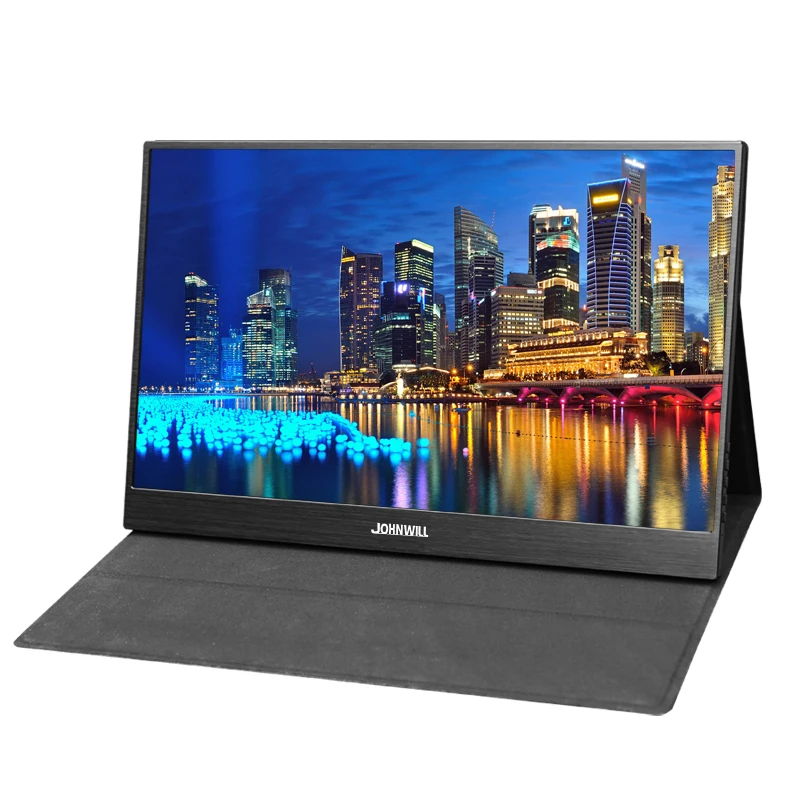 

15.6 inch Portable Monitor HD 1920x1080 with 2 Type-C Mini HDMI USB for Raspberry Pi PS3/PS4/Xbox 360 win7/10 Linux