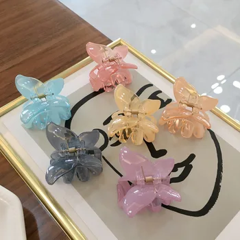 

Korea Fashion Butterfly Hairpin French Retro Mermaid Catch Acrylic Clip Women Girls Gifts Hair Clip Hair Styling Accessories