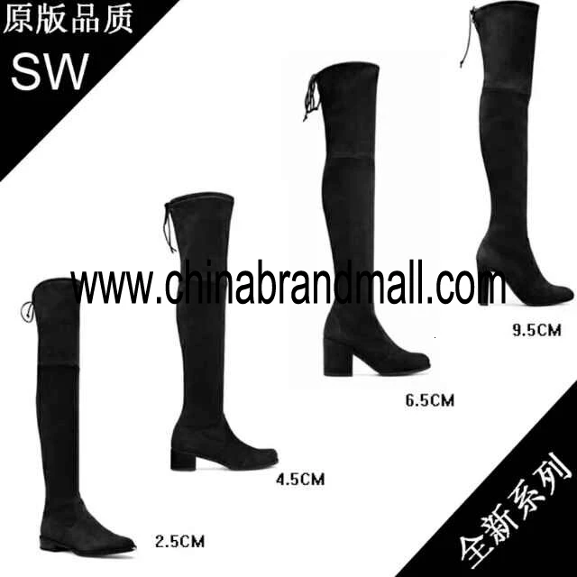 

sw New autumn and winter high heel boots High elastic cloth with soft nap with women Knee-high boots 9cm 6.5cm size 35-39