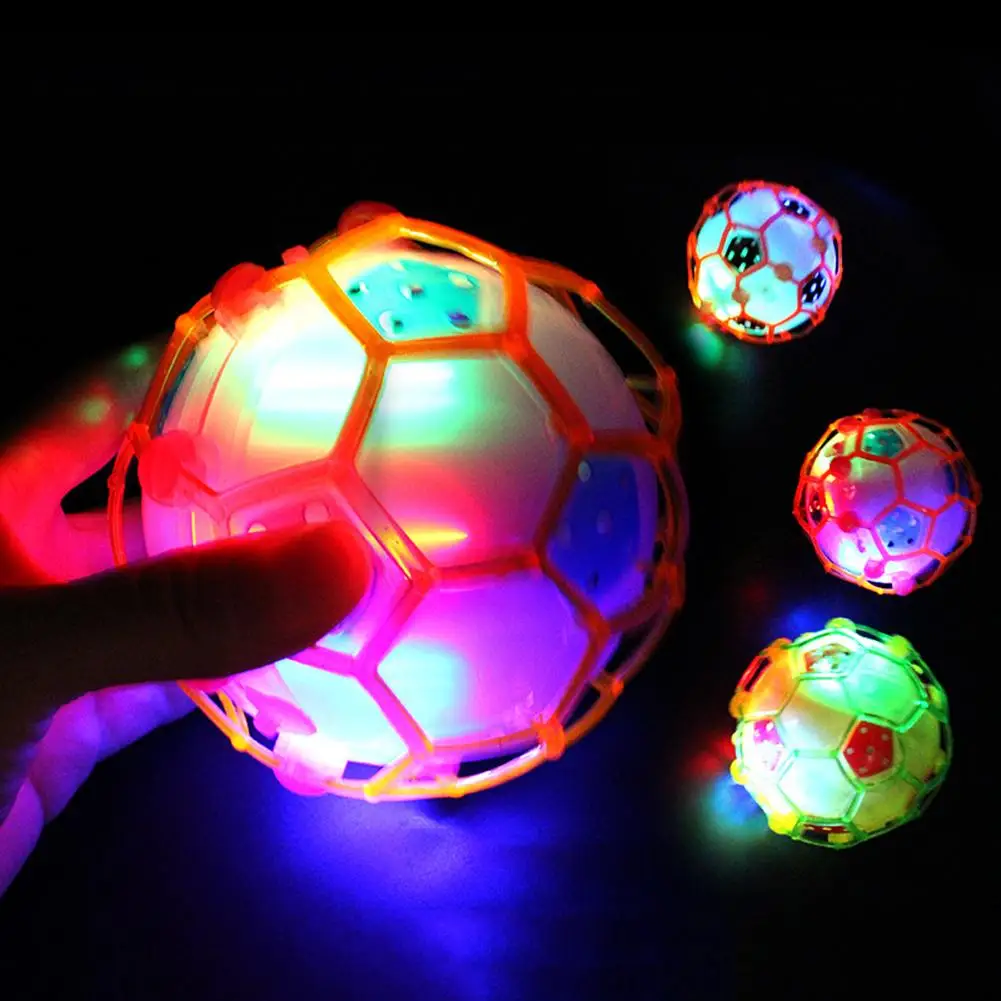 Красочные мини светящиеся электрические футбольные игрушки для детей, музыкальный танцевальный светильник, футбольные игрушки для детей, подарок на день рождения, Детские забавные гаджеты