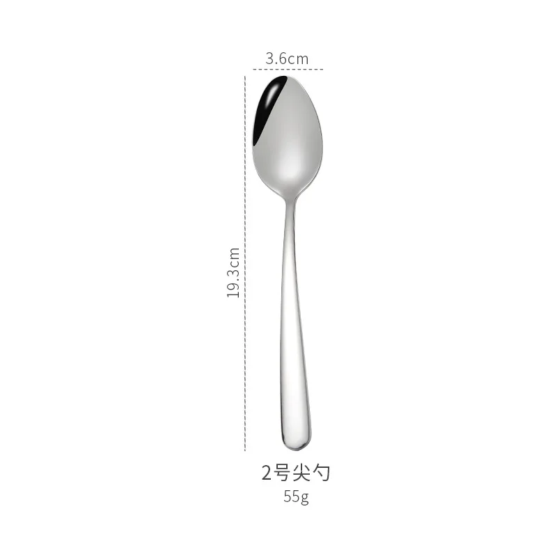 Spiked spoon 2 1 шт. Высокое качество 304 Нержавеющая сталь столовые приборы ножи вилки ложки кухонная посуда из нержавеющей стали вечерние столовые приборы - Цвет: Spiked spoon 2