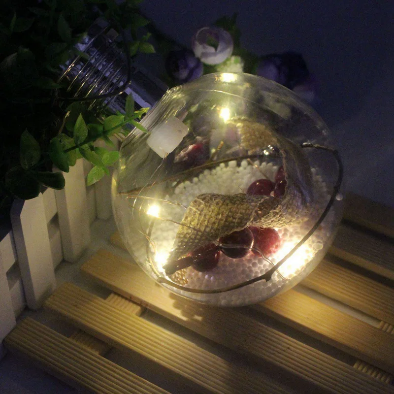 

Solar Energy Hanging Lamp Copper Round Ball Pattern LED Light Christmas Tree Home Bedroom Courtyard Decoration Lights