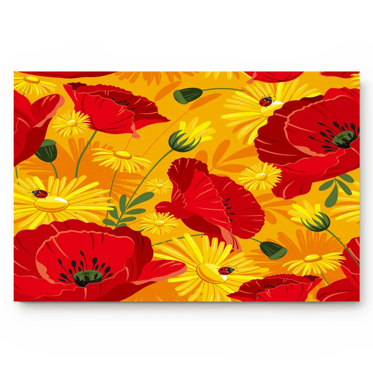 Poppy Daisy Flower Ladybird Bath Rugs Non Slip Doormat Door Mat Bathroom Accessories Mat Aliexpress