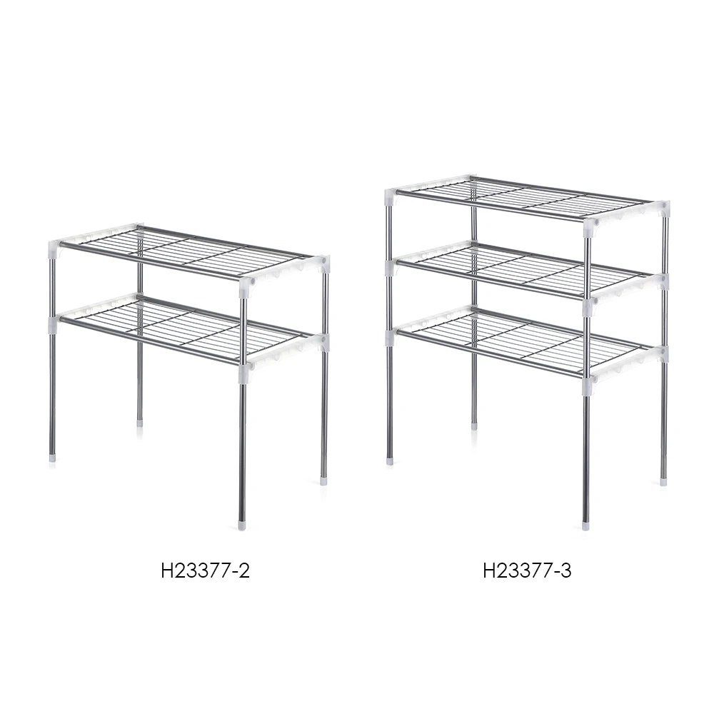 

Hot 3-Tier Multi-functional Kitchen Storage Shelf Rack Microwave Oven Shelving Unit Sturdy Easy Installation Storage Shelf