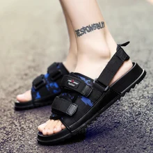 Г., лидер продаж, мужские пляжные сандалии летние мужские ажурные сандалии удобная мужская обувь для ходьбы, Нескользящие Мужские Пляжные шлепанцы, дешевые