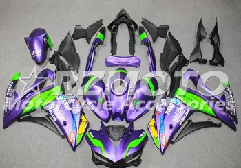 

New Hot 2014 2015 2016 YZF R3 R25 ABS Injection Fairing Kit For Yamaha YZFR3 YZFR25 Complete Fairings Kits Cowling Purple Matte