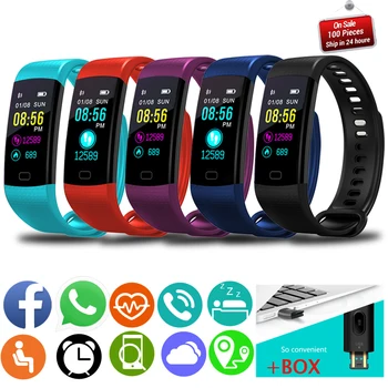 

2019 LIGE New Sport Smart Bracelet Color Screen Heart Rate Activity Fitness Tracker Smart Electronics Wristwatch Smart Wristband