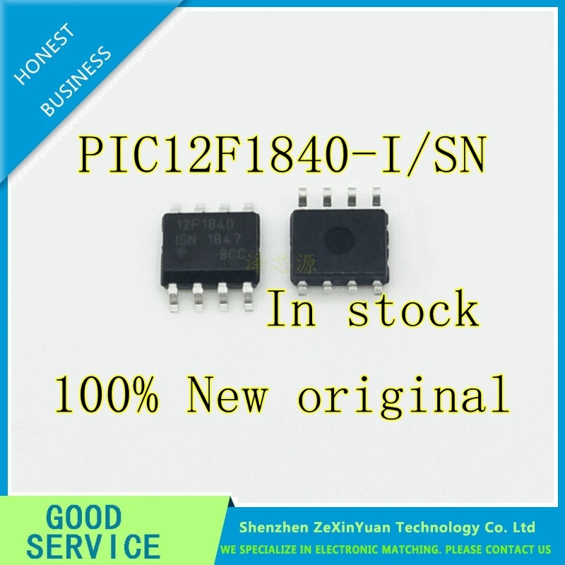 2PCS/LOT New Original PIC12F1840 PIC12F1840 I/SN 12F1840 12F1840ISN SOP ...