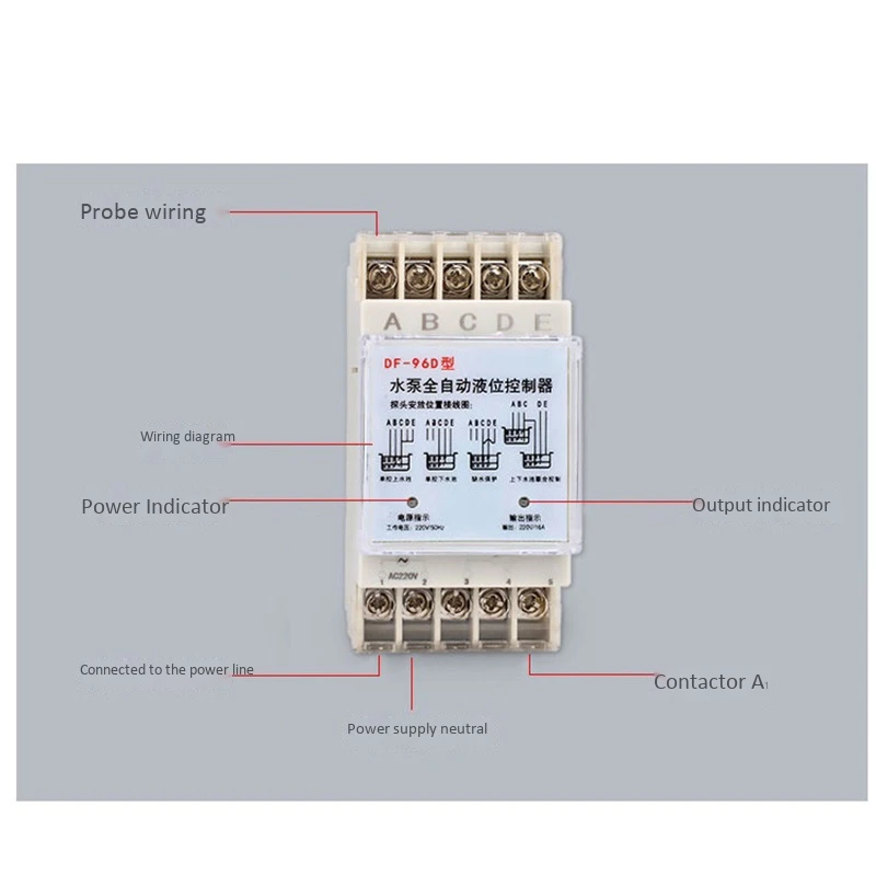 DF-96D автоматический регулятор уровня воды насос резервуар автоматический жидкостный Переключатель 220 В реле