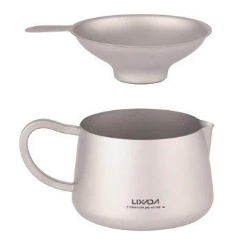 

Lixada Titanium Tea Kettle with Infuser Strainer Teapot with Tea Infuser Strainer for Home Office Outdoor Camping Hiking