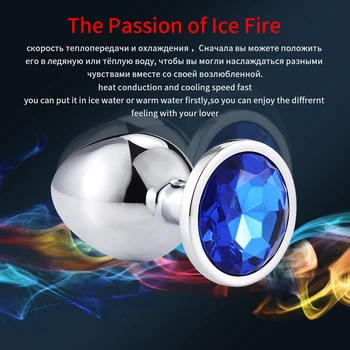 Sex Vibrator Metal Anal Toys For Women Adult Sex Products Men Butt Plug Stainles Steel Anal Plug Sex-toy Anal DildoToys 8 Color 5