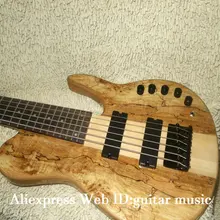 Новое поступление Natrual 6 струн электрический бас деревянный цельный шеи бас гитары
