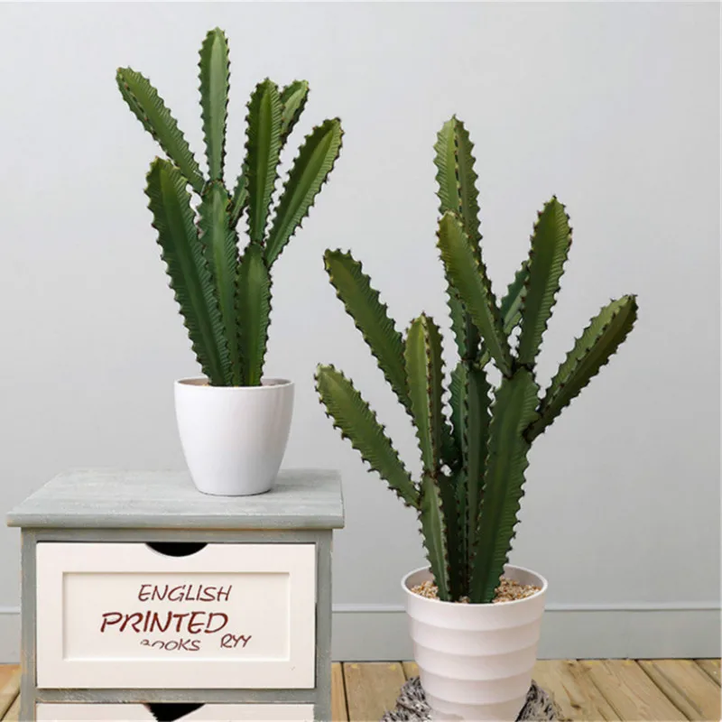 Simulación de Планта де кактус искусственные de кактус decoración de la Планта del desierto paisaje тропический Decoración