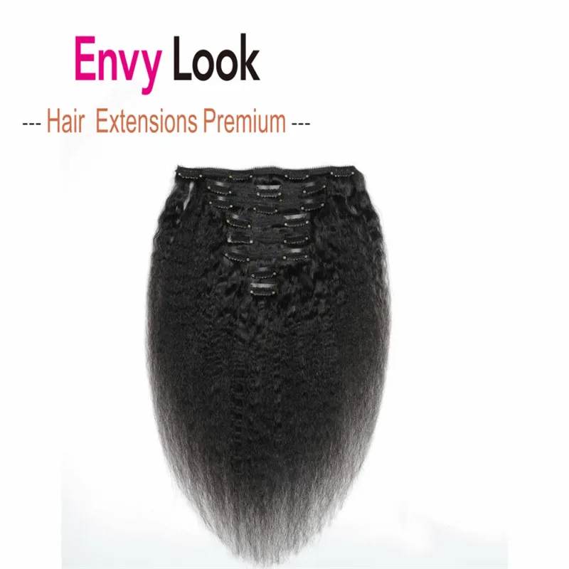 Натуральные Прямые бразильские волосы Envy Look 8 шт. 18 зажимов 120 г| |