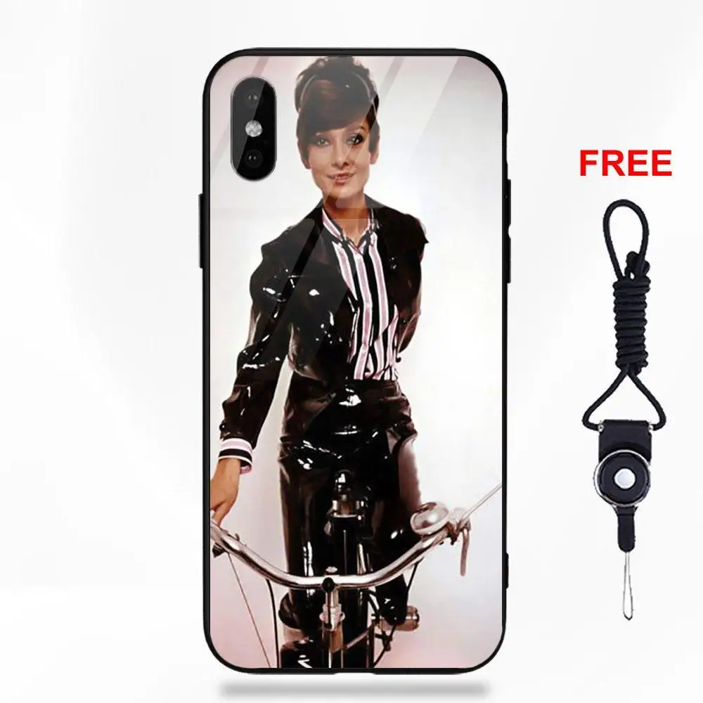 Чехол из закаленного стекла для Redmi 5 Note 5A 6 для Galaxy S8 S9 Plus huawei Honor 7X P20 Lite mate 10 Pro Monroe Одри Хепберн