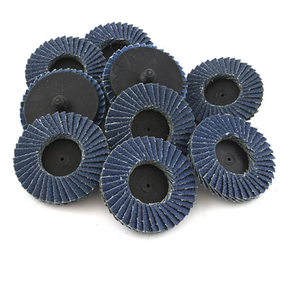 10pcs Flap Sanding Discs Steel Polishing Grinding Sander Parts Pain Rust Removal