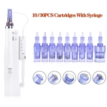 

10/30pcs Derma Pen Cartridges Needles for Nano Injection Machine Microneedls with Syringe Mini Dermapen Micro Needling Cartridge