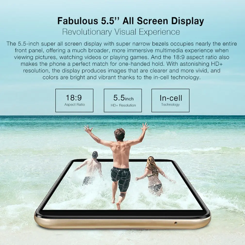  Ulefone S9 Pro 5.5 inch HD+ Android 8.1 MTK6739 Quad Core 2GB RAM 16GB ROM 13MP+5MP Dual Rear Camer
