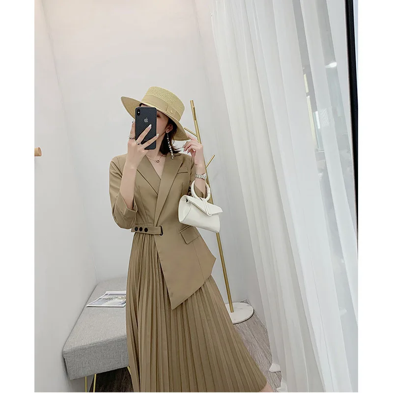Suit Dress Early Autumn Graceful Hepburn Early Autumn New Style WOMEN'S Dress Network hong yang Gas Fashion Skirt Elegant