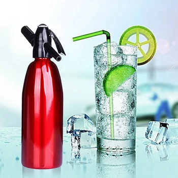 

Soda Siphon CO2 Dispenser WATER Bubble Generator Cool Drink Cocktail Soda Machine Aluminum Alloy Bar DIY Soda Maker